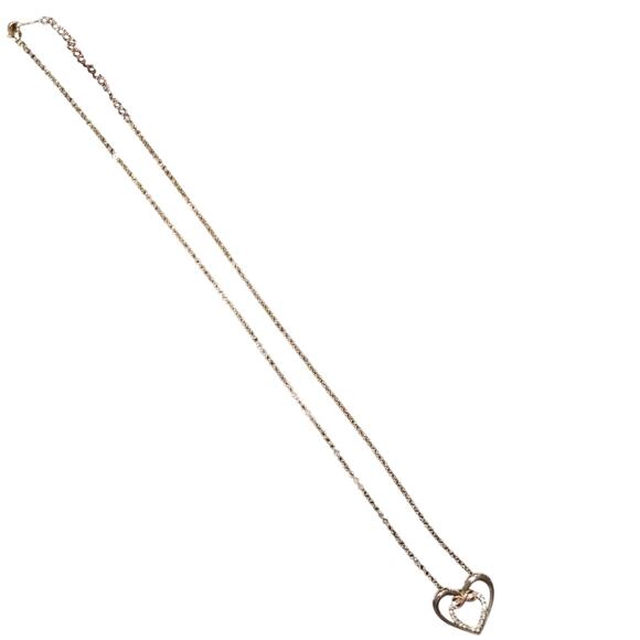 20" DOUBLE HEARTS & INFINITY GOLD NECKLACE IN GIFT BOX BRAND NEW! GREAT GIFT! - Picture 4 of 4